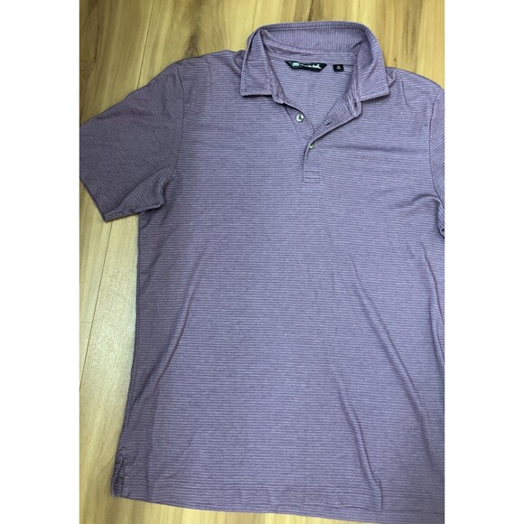 TRAVIS MATHEW Men’s Polo Shirt Short Sleeve Costa Rica Resort Purple Size Medium - Picture 3 of 9